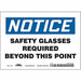 J7003 Safety Sign 5 inx7 in Vinyl