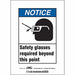 Safety Sign 7 inx5 in Vinyl