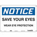 Safety Sign 10 inx14 in Aluminum