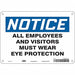 Safety Sign 7 in x 10 in Aluminum