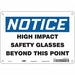 Safety Sign 7 in x 10 in Aluminum