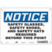 Safety Sign 7 in x 10 in Aluminum