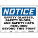 Safety Sign 10 inx14 in Polyethylene