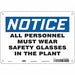 Safety Sign 7 in x 10 in Aluminum
