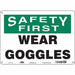 J7029 Safety Sign 10 in x 14 in Aluminum