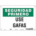 Safety Sign 7 in x 10 in Polyethylene