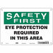 Safety Sign 7 in x 10 in Aluminum