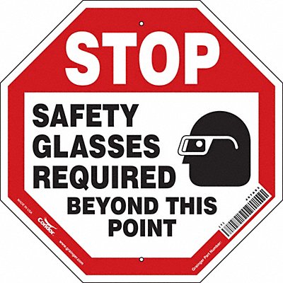 Safety Sign 18 inx18 in Aluminum