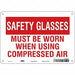 Safety Sign 7 in x 10 in Aluminum