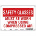 Safety Sign 7 inx10 in Polyethylene