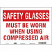 Safety Sign 10 inx14 in Vinyl