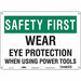 Safety Sign 10 inx14 in Aluminum