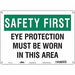 Safety Sign 10 in x 14 in Aluminum