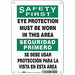 Safety Sign 10 in x 7 in Polyethylene