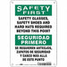 Safety Sign 10 in x 7 in Vinyl