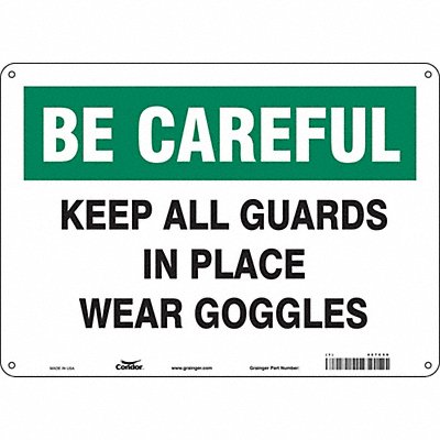 Safety Sign 10 inx14 in Vinyl