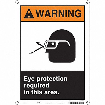 Safety Sign 14 inx10 in Polyethylene