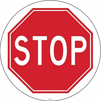 Anti-Slip Floor Sign 17 inx17 in Vinyl