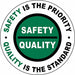 Anti-Slip Floor Sign 17 in x 17 in Vinyl