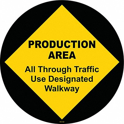 Anti-Slip Floor Sign 17 in x 17 in Vinyl