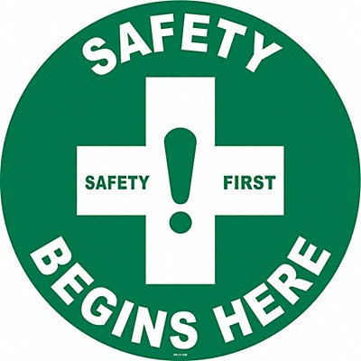 Anti-Slip Floor Sign 17 in x 17 in Vinyl