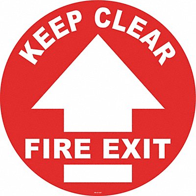 Anti-Slip Floor Sign 17 in x 17 in Vinyl