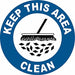 Anti-Slip Floor Sign 17 in x 17 in Vinyl