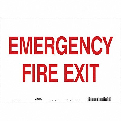Safety Sign 7 in x 10 in Vinyl