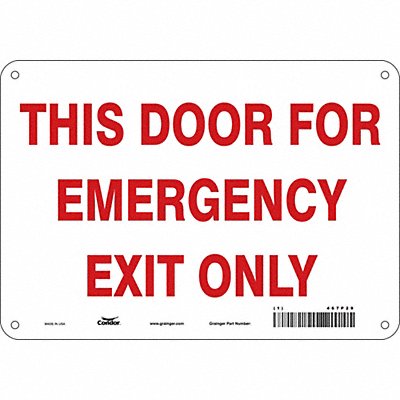 Safety Sign 7 in x 10 in Aluminum