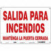Safety Sign 10 in x 14 in Aluminum