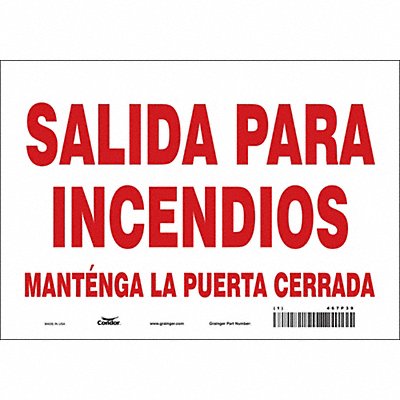 Safety Sign 7 in x 10 in Vinyl
