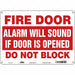 Safety Sign 10 in x 14 in Polyethylene