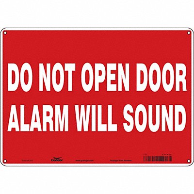 Safety Sign 10 in x 14 in Aluminum