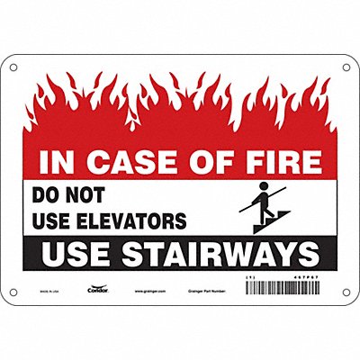 Safety Sign 7 in x 10 in Aluminum