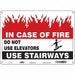 Safety Sign 10 in x 14 in Glow Vinyl