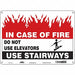 Safety Sign 10 in x 14 in Polyethylene