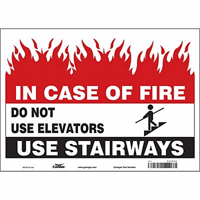 Safety Sign 10 in x 14 in Vinyl