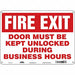 Safety Sign 10 in x 14 in Aluminum