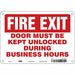Safety Sign 7 in x 10 in Polyethylene