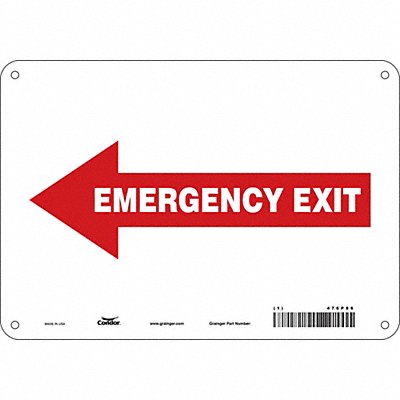 Safety Sign 7 in x 10 in Aluminum