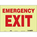 Safety Sign 10 in x 14 in Glow Vinyl