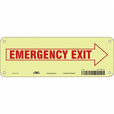 Safety Sign 3 1/2 x 10 in Polyethylene