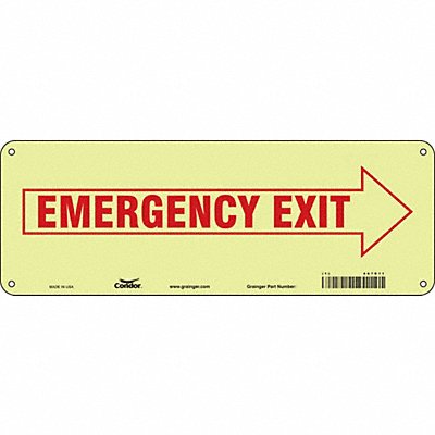 Safety Sign 5 in x 14 in Polyethylene
