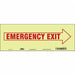 Safety Sign 5 in x 14 in Glow Vinyl