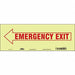 Safety Sign 5 in x 14 in Glow Vinyl