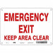 Safety Sign 7 in x 10 in Polyethylene