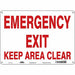 Safety Sign 10 in x 14 in Polyethylene