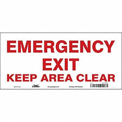 Safety Sign 6 1/2 in x 14 in Vinyl