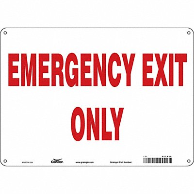 J6981 Safety Sign 10 in x 14 in Aluminum