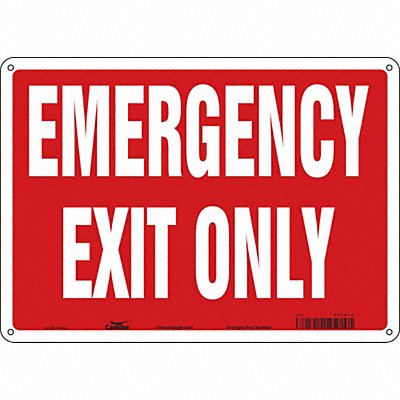Safety Sign 10 in x 14 in Aluminum